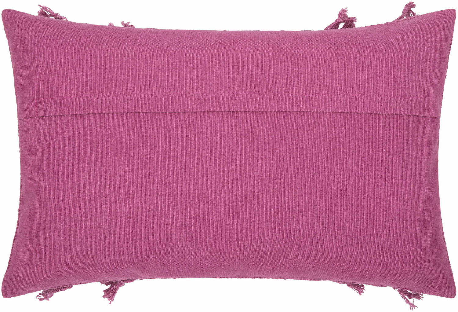 Kiamba Mauve Textured Fringe Throw Pillow - Clearance