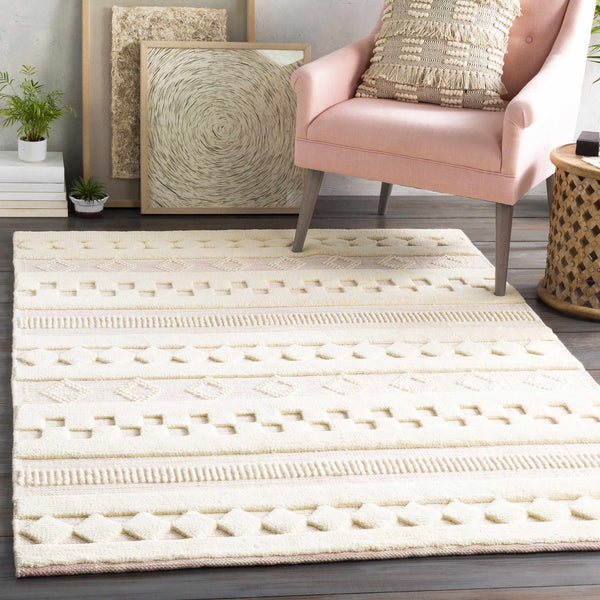 Knapp Pink Wool Rug - Clearance