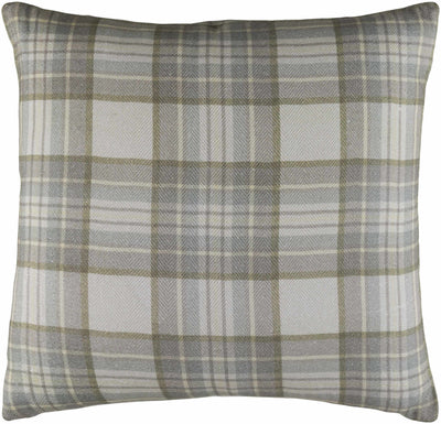 Kingswells Plaid Gray Accent Pillow