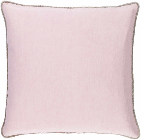 Kingskerswell Soft Mauve Solid Throw Pillow - Clearance