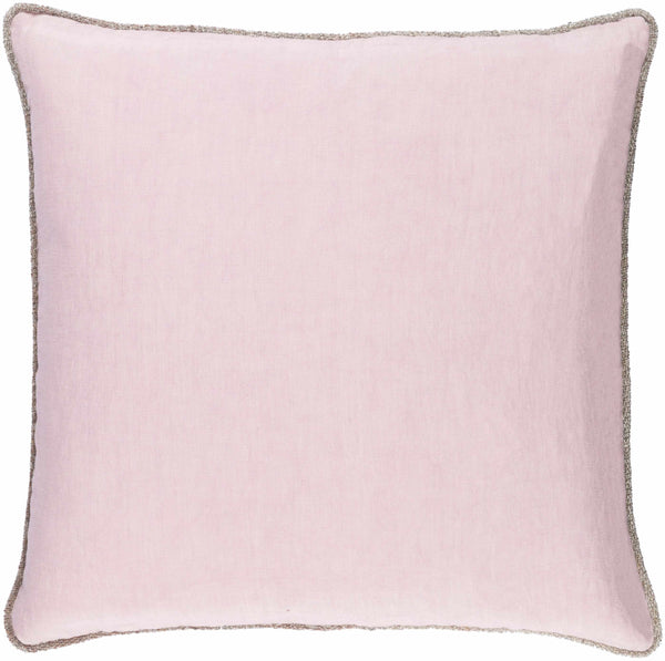 Kingskerswell Soft Mauve Solid Throw Pillow - Clearance