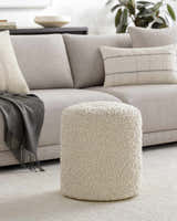 Kamarpukur Pearl Knitted Gray Cotton Pouf