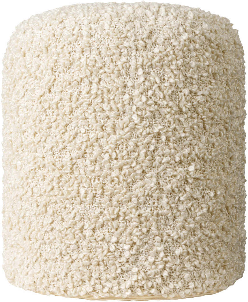 Kamarpukur Pearl Knitted Gray Cotton Pouf