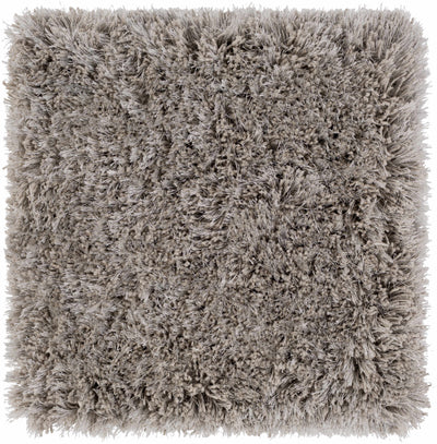 Sandbach Solid Gray Shag Rug