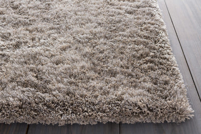 Sandbach Solid Gray Shag Rug