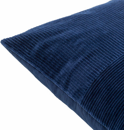 Koji Navy Blue Corduroy Accent Pillow