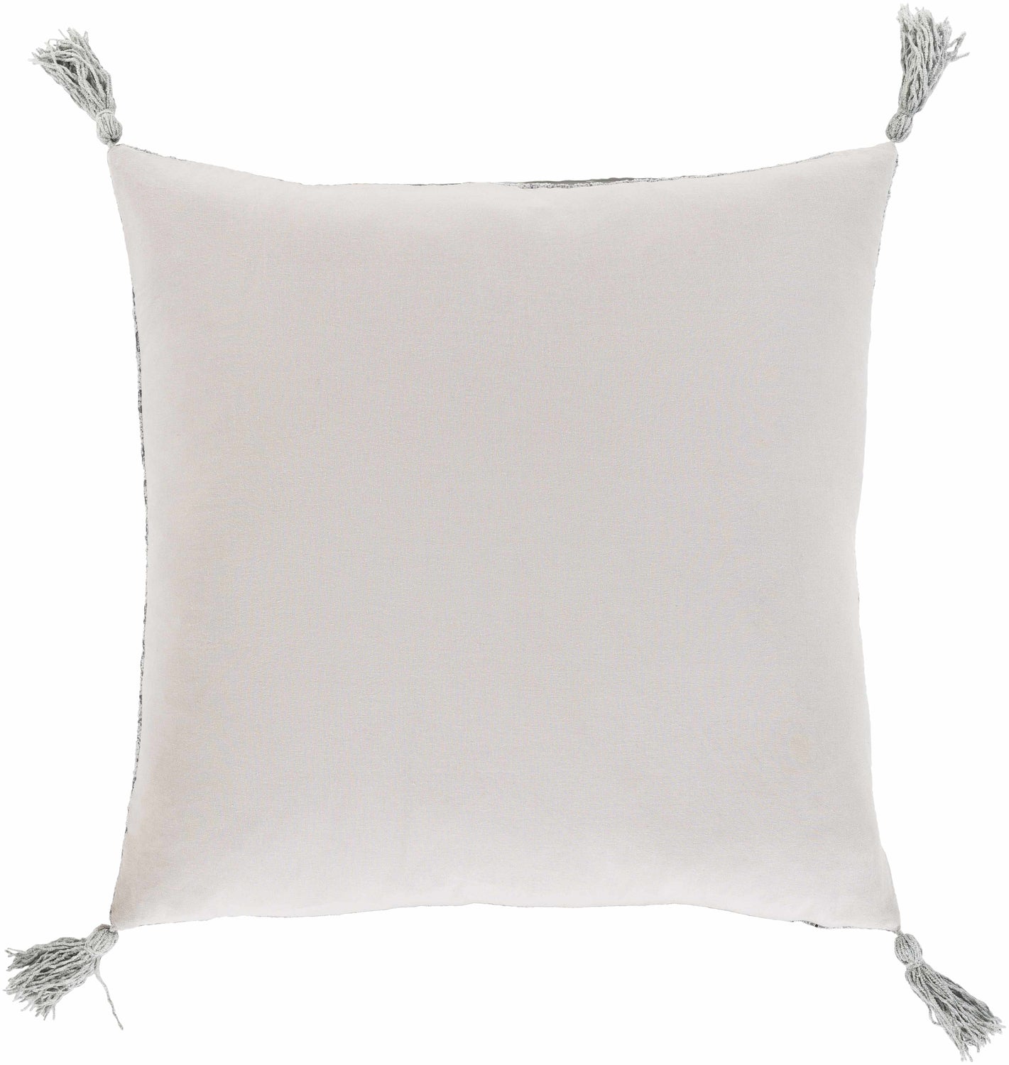 Koorda Gray Woven Tassel Mosaic Throw Pillow - Clearance