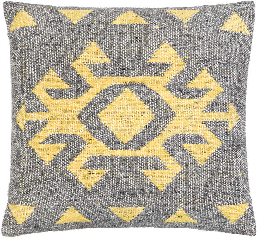 Koronadal Yellow&Grey Geometric Throw Pillow - Clearance