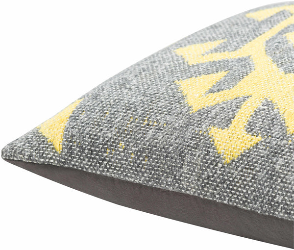 Koronadal Yellow&Grey Geometric Throw Pillow - Clearance