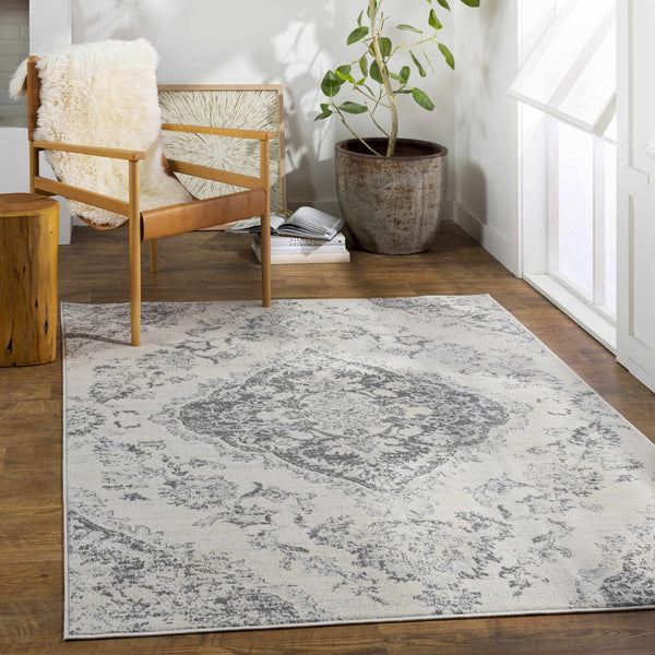 Wallsburg Cream&Gray Medallion Area Rug