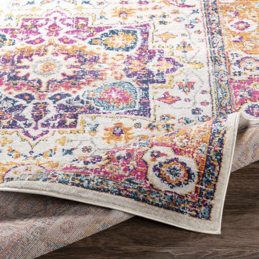 Kotlik Magenta & Cream Area Rug - Clearance