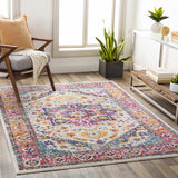 Kotlik Magenta & Cream Area Rug - Clearance
