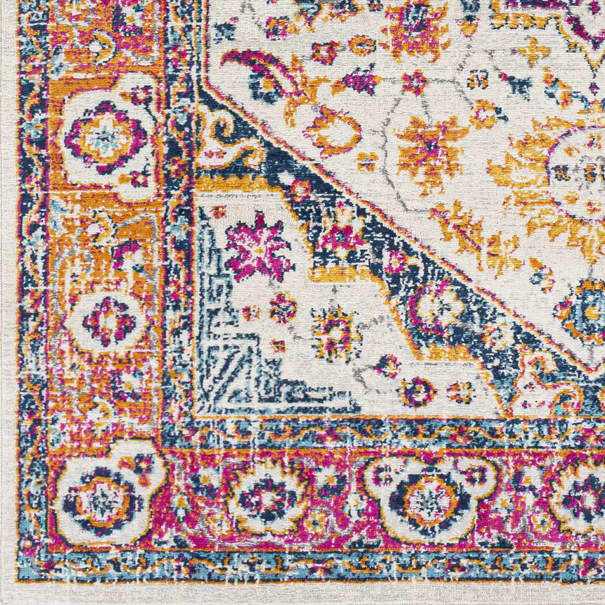 Kotlik Magenta & Cream Area Rug - Clearance