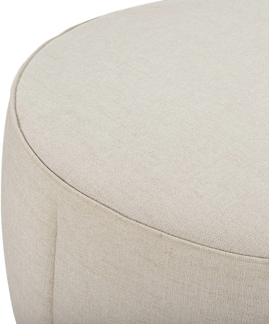 Kishanpur Beige Ottoman - Clearance