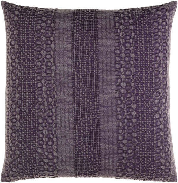 Kasi Purple Square Throw Pillow