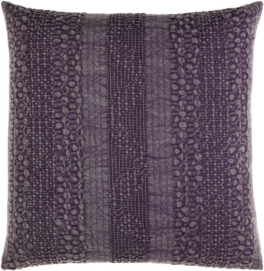 Kasi Purple Square Throw Pillow
