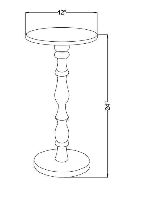 Kolosovka Dark Wood End Table