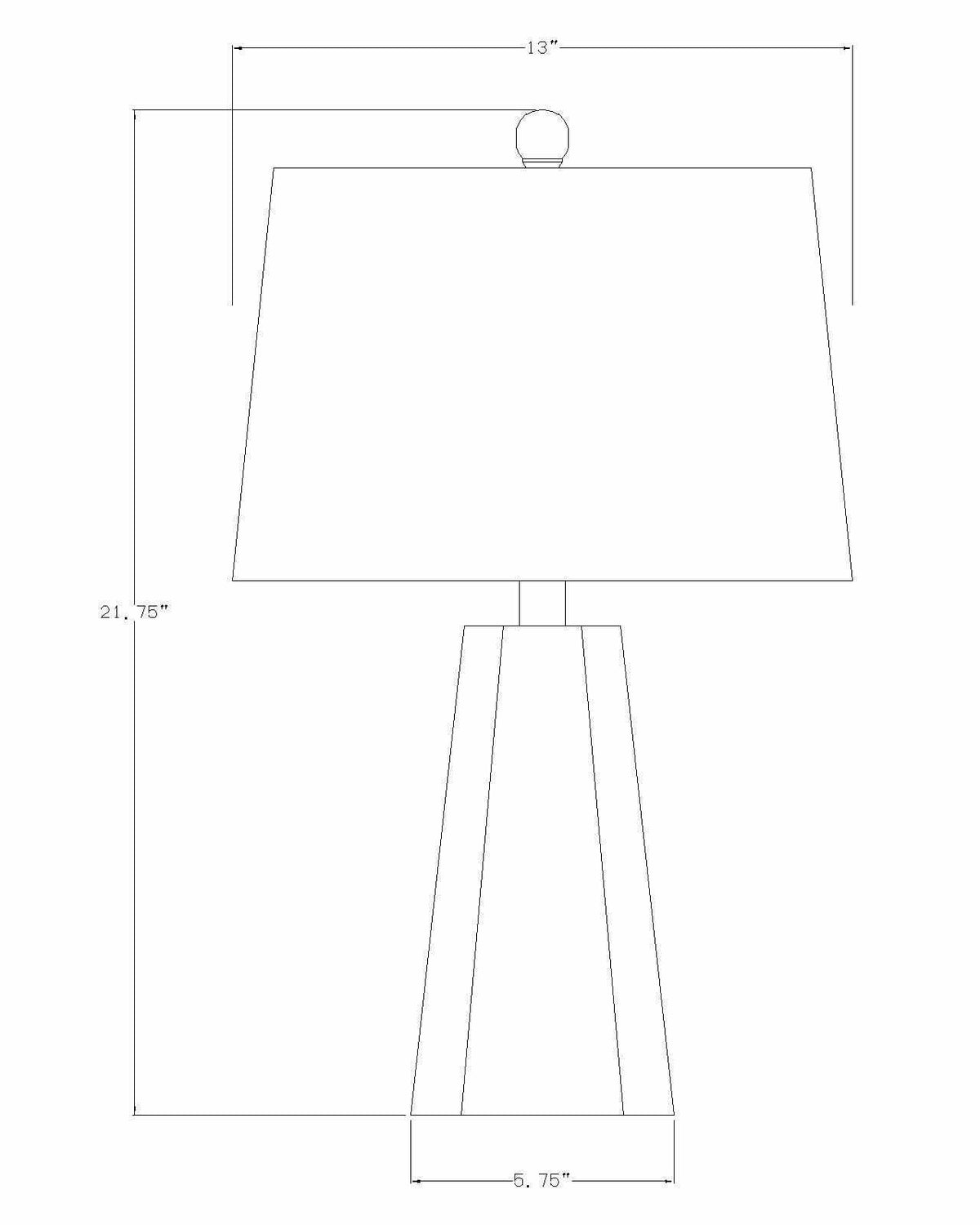 Asalatganj Blue Table Lamp - Clearance