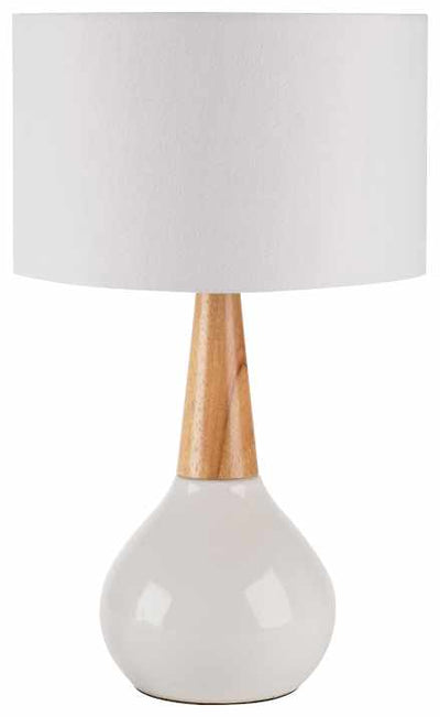 Baugo White Ceramic Table Lamp