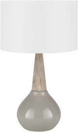Hydesville Gray Ceramic Table Lamp