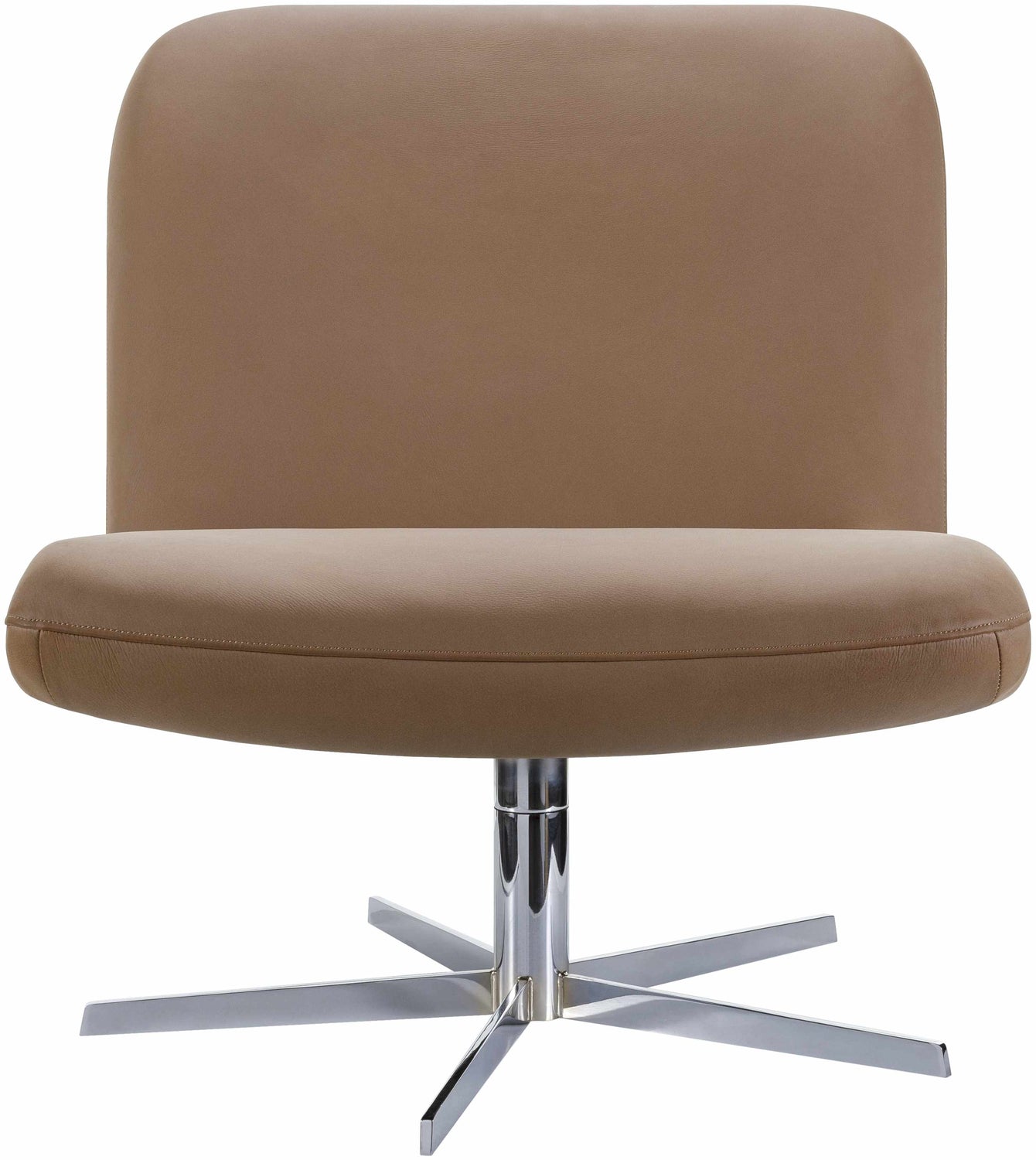 Kushinagar Light Brown Swivel Chair - Clearance