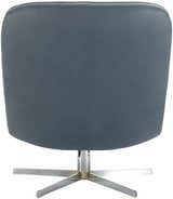 Kushinagar Blue Gray Swivel Chair - Clearance