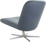 Kushinagar Blue Gray Swivel Chair - Clearance