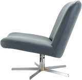 Kushinagar Blue Gray Swivel Chair - Clearance