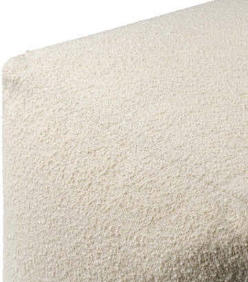 Karlskron Knitted Beige Cotton Pouf