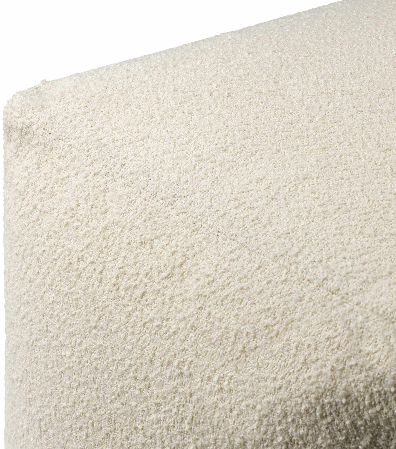 Karlskron Knitted Beige Cotton Pouf