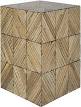 Lagawe Neutral Wood Cube Table