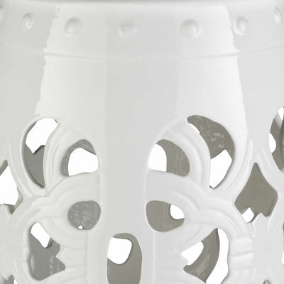 Lalauigan White Ceramic Stool Table