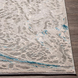 Lambton Blue Marble Area Rug - Clearance