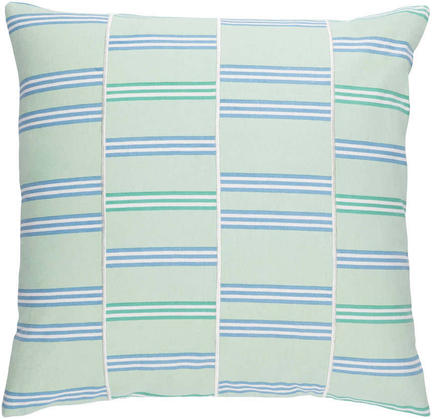 Lamington Emerald Striped Accent Pillow - Clearance