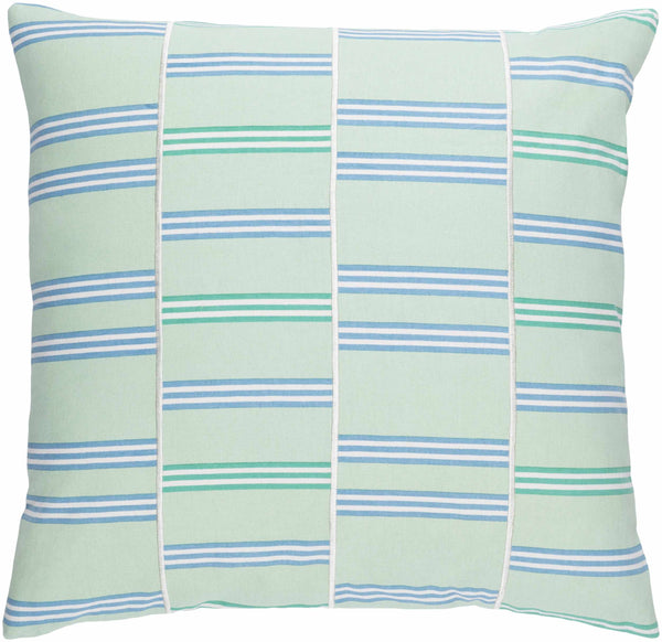 Lamington Emerald Striped Accent Pillow - Clearance