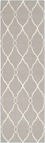 Lamy Beige Trellis Wool Rug - Clearance