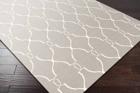Lamy Beige Trellis Wool Rug - Clearance