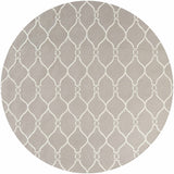 Lamy Beige Trellis Wool Rug - Clearance