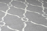 Lamy Beige Trellis Wool Rug - Clearance