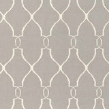 Lamy Beige Trellis Wool Rug - Clearance