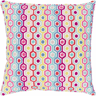Larrakeyah Multicolor Hexagon Pattern Throw Pillow - Clearance