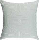 Elberta Sage Geometric Square Throw Pillow - Clearance