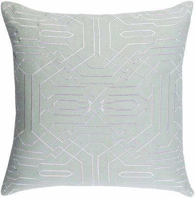 Elberta Sage Geometric Square Throw Pillow - Clearance