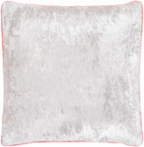 Lacon Gray Crushed Velvet Throw Pillow - Clearance