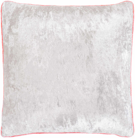Lacon Gray Crushed Velvet Throw Pillow - Clearance
