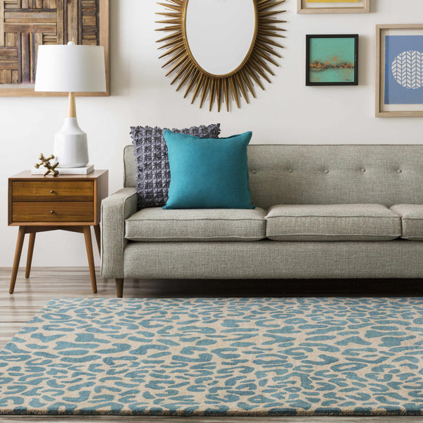 Lockbourne Leopard Print Area Rug