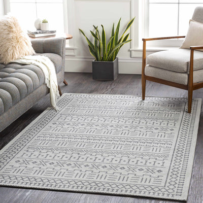 Colac White&Gray Aztec Carpet - Clearance