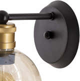 Leabrook Black Metal Wall Sconce