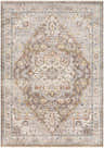 Detailed LeChee Area Rug - Clearance with a traditional oriental pattern in brick red, brown, gray, and blue hues. Design-Rectangle-58