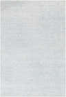 Close-up of the pale blue Lecompton Area Rug, a hand woven cotton and viscose rug with a subtle striped texture. Design-Rectangle-69